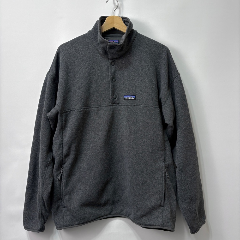 Patagonia men’s lightweight better sweater marsupial gray pullover size Large